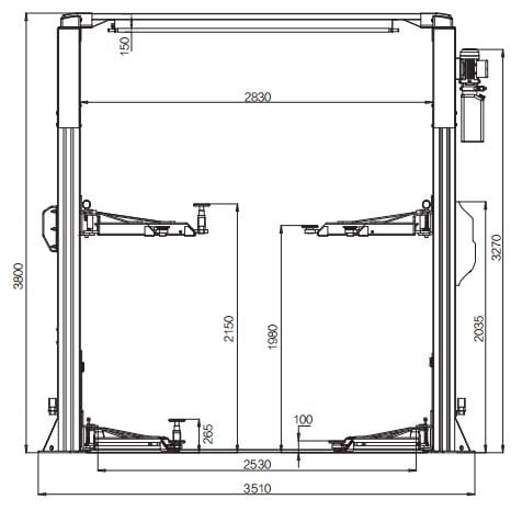 Pro Workshop Gear  car hoist | 2 post car hoist | 2 post car hoist for sale | 4 post car hoist for sale | automotive hoist autolift 3000