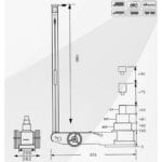 Truck Jack 60T- Air Hydraulic Blueprint Design