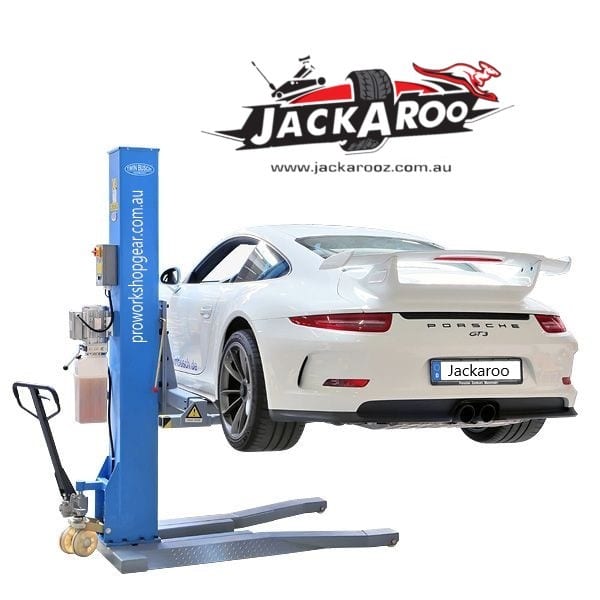 Mobile Car Lift Single Post Jackaroo, Best Car Hoist For Home Garage Australia